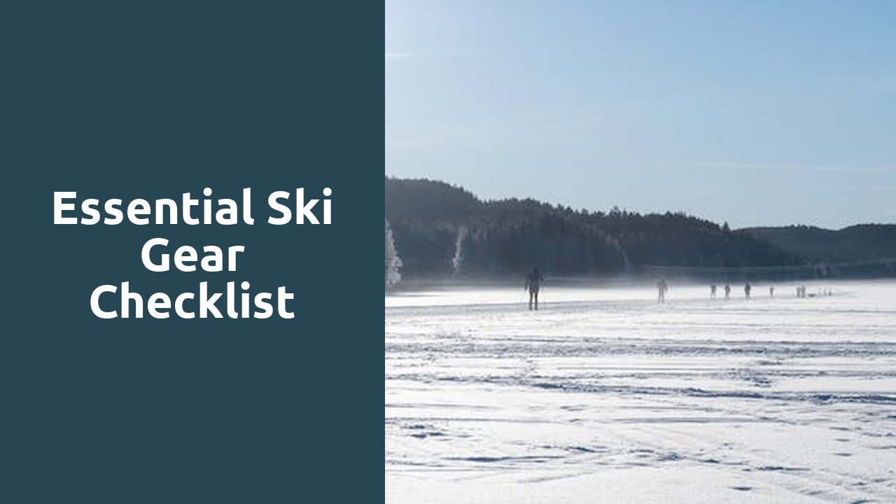 Essential ski gear checklist